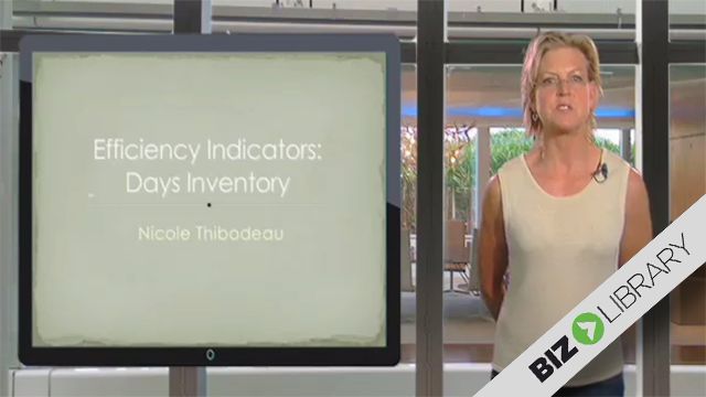 Efficiency Indicators: Days Inventory Efficiency Indicators: Days Inventory